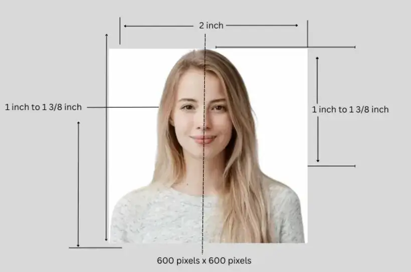 US Visa Photo Proportion