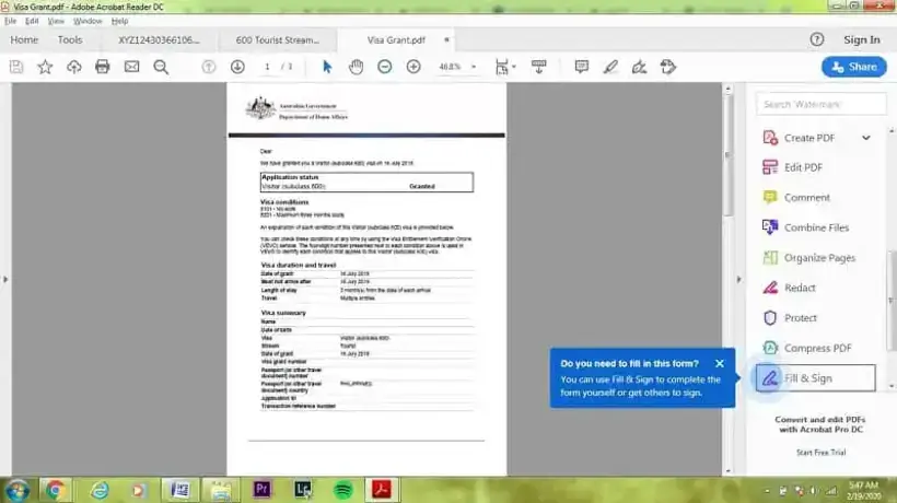 Australian Visa Application